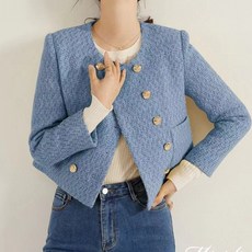 지컷블랙트위드쟈켓