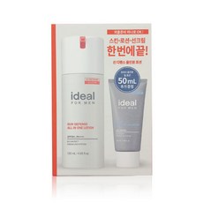 아이디얼포맨 선 디펜스 올인원 로션 120ml+프레시젤로션 50ml 1개 (스킨+로션+선크림 기능) 121533