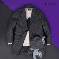 올젠비즈니스 울 라이크 덕다운 코트ZOX4CP1302