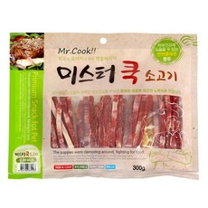 미스터쿡 강아지 간식 슬라이스 300g, 소고기, 10개