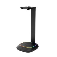 앱코 HACKER RGB 무선충전 헤드셋 거치대, HR600, 블랙