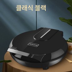 옥스 전기 팬케이크 1단 가정용 양면 가열 팬케이크 다용도 팬케이크 후라이기 딥 업 로스터, 블랙