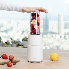 핀로 미니믹서기 소형믹서기 휴대용믹서기 주스기 텀블러믹서기 김종국믹서기 푸드프로세서, 흰색