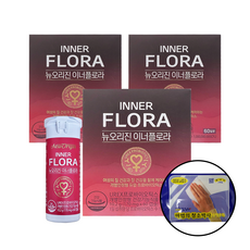 유한건강 뉴오리진 이너플로라 여성 질건강 유산균 UREX 프로바이오틱스 170 mg X 60캡슐 청소박사 증정, 3개, 60정