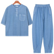 30수 베이직 남자 티바지 한벌