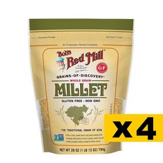 밥스레드밀 기장 Bob's Red Mill Millet 794g (4팩), 4개