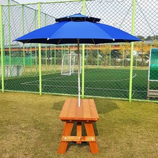 [자연쉼터] (도색가격) 반조립 야외 방부목 식탁 테이블 단품과 세트 야외테이블, AA_4)4인용_방부목_밤색 단품