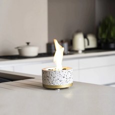 미니화목난로 캠핑난로 소형 야외 알코올 장식 스토브 가정 거실 진정한 불꽃 난방