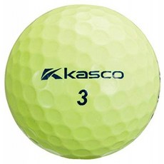 캐스코(Kasco)골프공 kasco DC JET일본산 3피스 3개 진입 옐로
