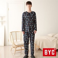 BYC 유로파 기모 스판 남자 겨울 잠옷 세트 URA9923 5