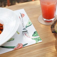 SUPNOP_소소문구 vege table mats 종이 식탁매트 종이식탁매트 식사매트 식탁패드 코스터 테이블종이*SUPNOP, ★상품 선택★, ★상품 선택★