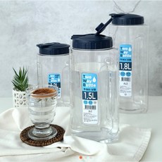 생활용품장터 플라스틱 투웨이 물병, 1개, 1.5L, 투명