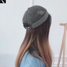 빈티지 와치캡 숏비니 스타일 패션 챙없는 골무 모자