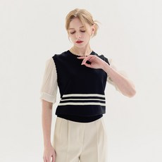유니드 여성용 여름 니트블라우스 썸머로우단