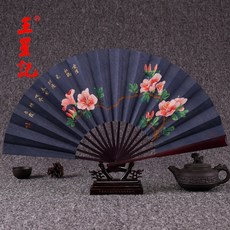 선물용 대나무 여름 동양화 고풍스러운 장식용 부채, I.옹용화귀8인치