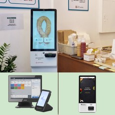 키오스크 PG 포스기 카드단말기 유선카드결제 테이블오더 스마트결제 세트 구성, 1개, 키오스크+토스프론트