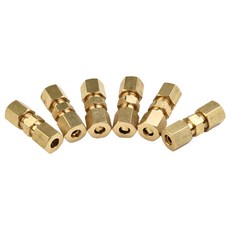 브레이크 라인 커넥터 부품 플레어 없음 플레어 없음 브레이크 라인용 더블 커팅 링 10x 4.75mm 3/16