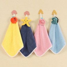 블랙샤인 캐릭터 고리수건 핸드타월, 혼합, 1세트