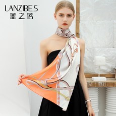 글로벌셀러창업연구소 멀티스카프 실크 긴 수건 여성 가을 누에실 목도리 롱 숄 항저우 공단원 얇은