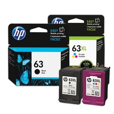 HP HP63XL HP63 잉크 INK HP2132 HP2130 1112 3630 정품잉크, 1개, 02. 정품잉크 HP63 컬러 (재포장)