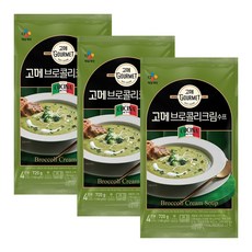 씨제이 고메 브로콜리 크림수프 180g 12인분 개별포장, 1개