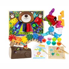 돌아기소근육장난감