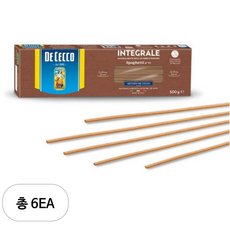 데체코 통밀 메찌 리가토니 스파게티면, 6개, 500g