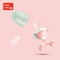 추진식 과채 훈련기 음식 과채 과일 이유식기, 핑크색, 1개