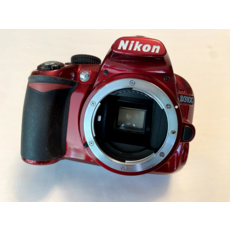 NIKON D3100 14.2MP 디지털 SLR 카메라 본체 빨간색 테스트 및 작업 FAST SHIP - 니콘d3100