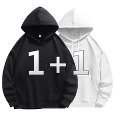 1+1 남자 후드티 무지 빅사이즈 M~5XL