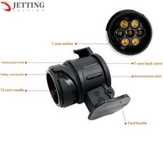 내구성 있는 트레일러 어댑터 배선 소켓 플러그 12V 자동차 캐러밴 액세서리 13-7 핀 1PC, 1개