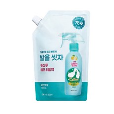 온더바디 코튼풋 발을씻자 풋샴푸 레몬 리필500ml 풋세정제 발을씻자자몽 대용량, 3개입, 3개