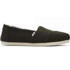 TOMS 여성용 Alpargata 에코 다이 슬립온 초록색.
