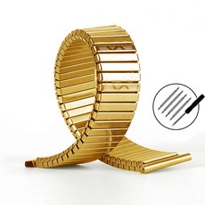 스테인레스 스틸 탄성 신축성 시계 밴드 금속 확장 시계 밴드 블랙 글로드 12mm 14mm 6mm 18mm 20mm 22mm