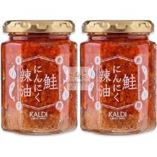 일본 칼디 연어 마늘 칠리 오일(레드 페퍼) 120g 2개입 일본소스, 2개