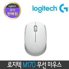 [정품 1년 보증] 로지텍코리아 M170 무선마우스, 화이트