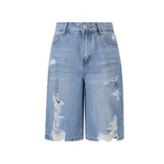버커루 BC [24년 신상] 여름 데일리룩 빈티지 여성 구제 5부 데님 반바지 B42DP-951
