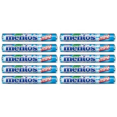 German Mentos 유럽산 독일 멘토스 민트 1.32온스 팩 10개 Mint From Europe 1.32oz Pack of 10, 단일상품