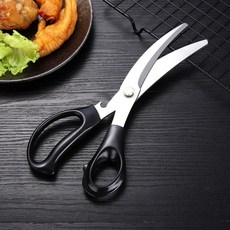 뼈가위 김치 고기 다용도 가위 조리도구 식당용 스텐가위 김치가위, 1개