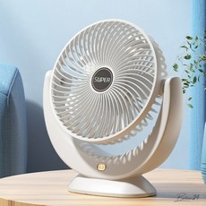 저소음 탁상용 선풍기 화이트 소형 서재 사무실 안방