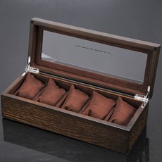 시계보관함 원목 나무 보관함 클래식 우드케이스 5구