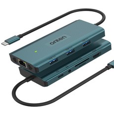 레노버LEGION 9in1 C타입 HDMI 멀티허브 도킹스테이션RJ45/USB3.0/SD/TF, FW HDMI컨버터