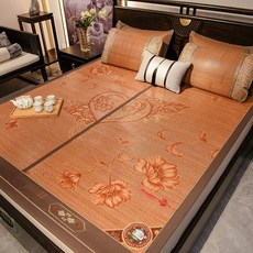 대자리하트마작자리퀸쿨매트침대매트여름카페트