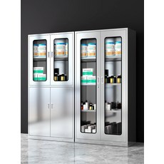 스테인레스 캐비넷 수납장 약국 한약방 병원 약장, 1.1mm, 304 스테인레스 F