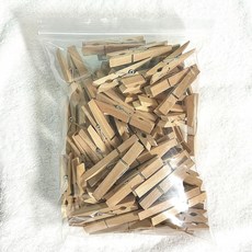 나무집게 100p 나무 혼합 2.5 3.5 4.5 7.2, 7.2cm, 100개입, 나무색