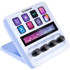 엘가토 스트림 덱 플러스 오디오 믹서 콘솔 스튜디오 컨트롤러 Mac 및 PC에서 작동 - 화이트, Stream Deck + (White), Stream Deck + (White)