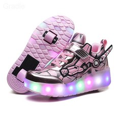 LED 램프 신발 남녀 성인 바퀴 스케이트보슬립 스케이트보슬링커즈