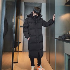 ROYALBELLE 커플 겨울 롱패딩 따뜻한 캐주얼 오리털 코트 스타일리쉬 아웃웨어 A0112602