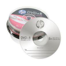 HP 8.5GB 8x 더블 레이어 공디스크 DVD+R 케익 10p, HP 듀얼레이어 케이크, 1개