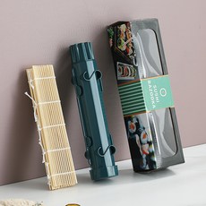 줄무늬 스시 몰드 세트 주방 스시 튜브, 1개, 짙은 남색